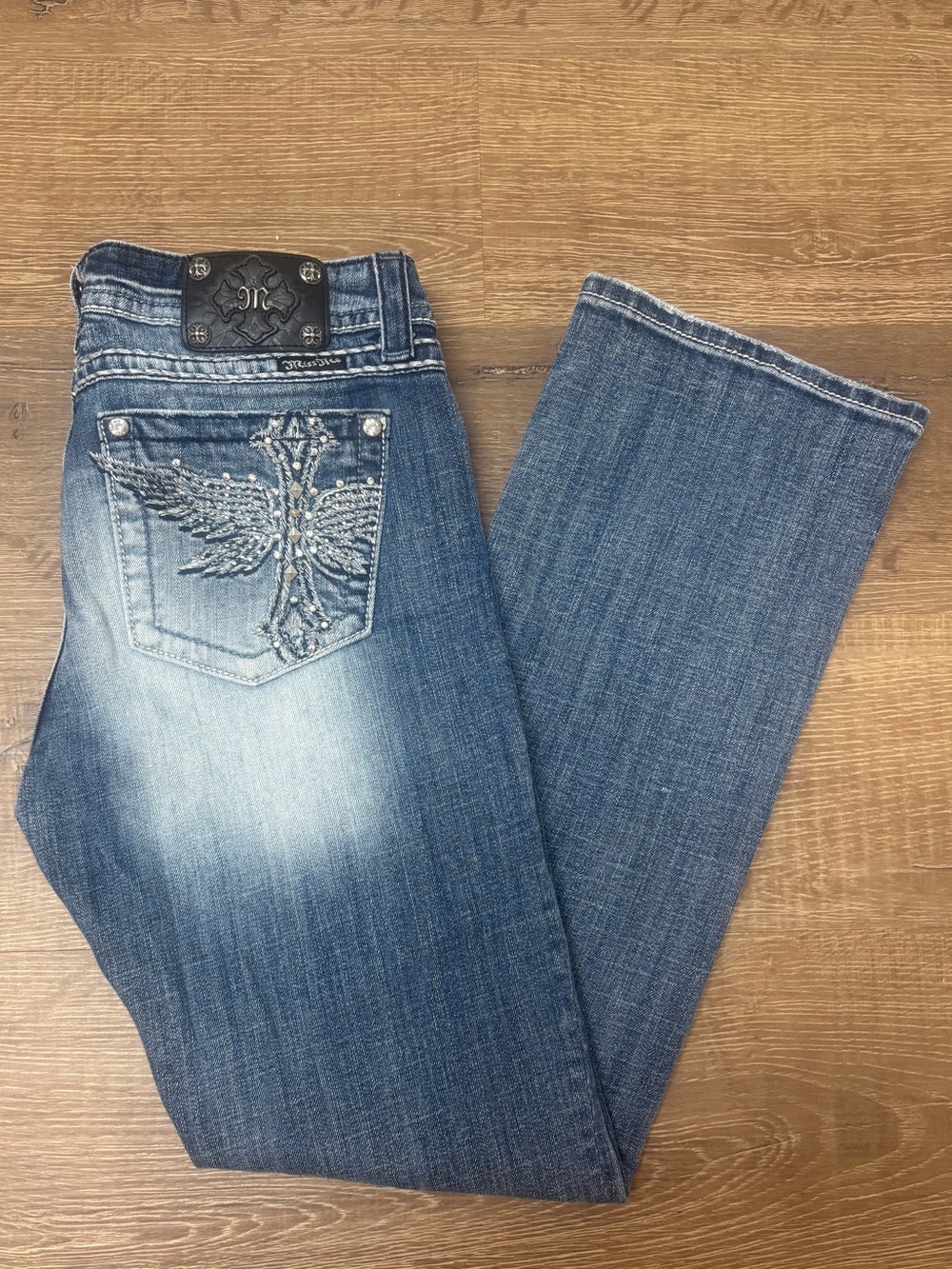 Miss me Women’s Easy Boot Cut Embellished Jeans  Size 29